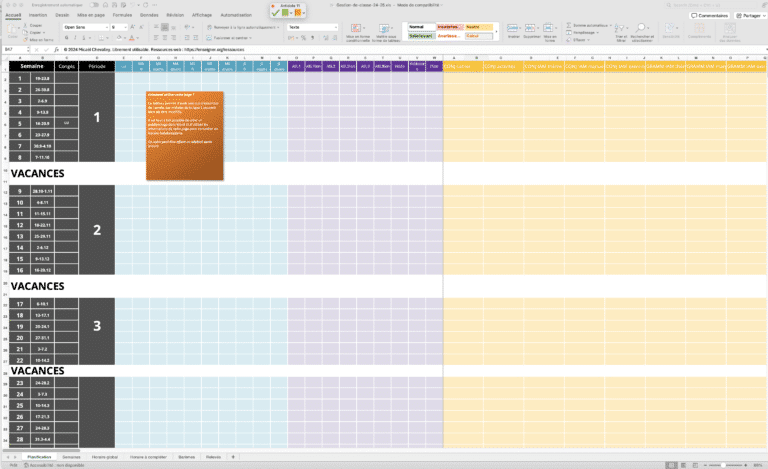 Le dossier de gestion de classe